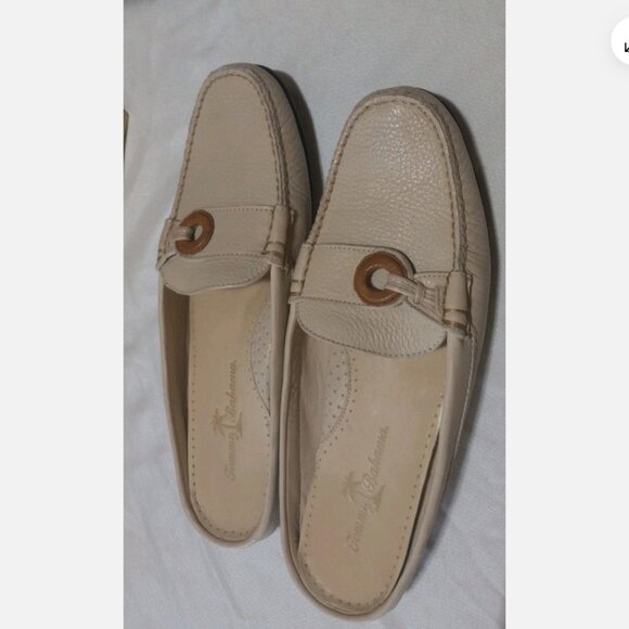 Tommy Bahama Shoes soft leather womans mules slides loafers size 8 M - Picture 3 of 5
